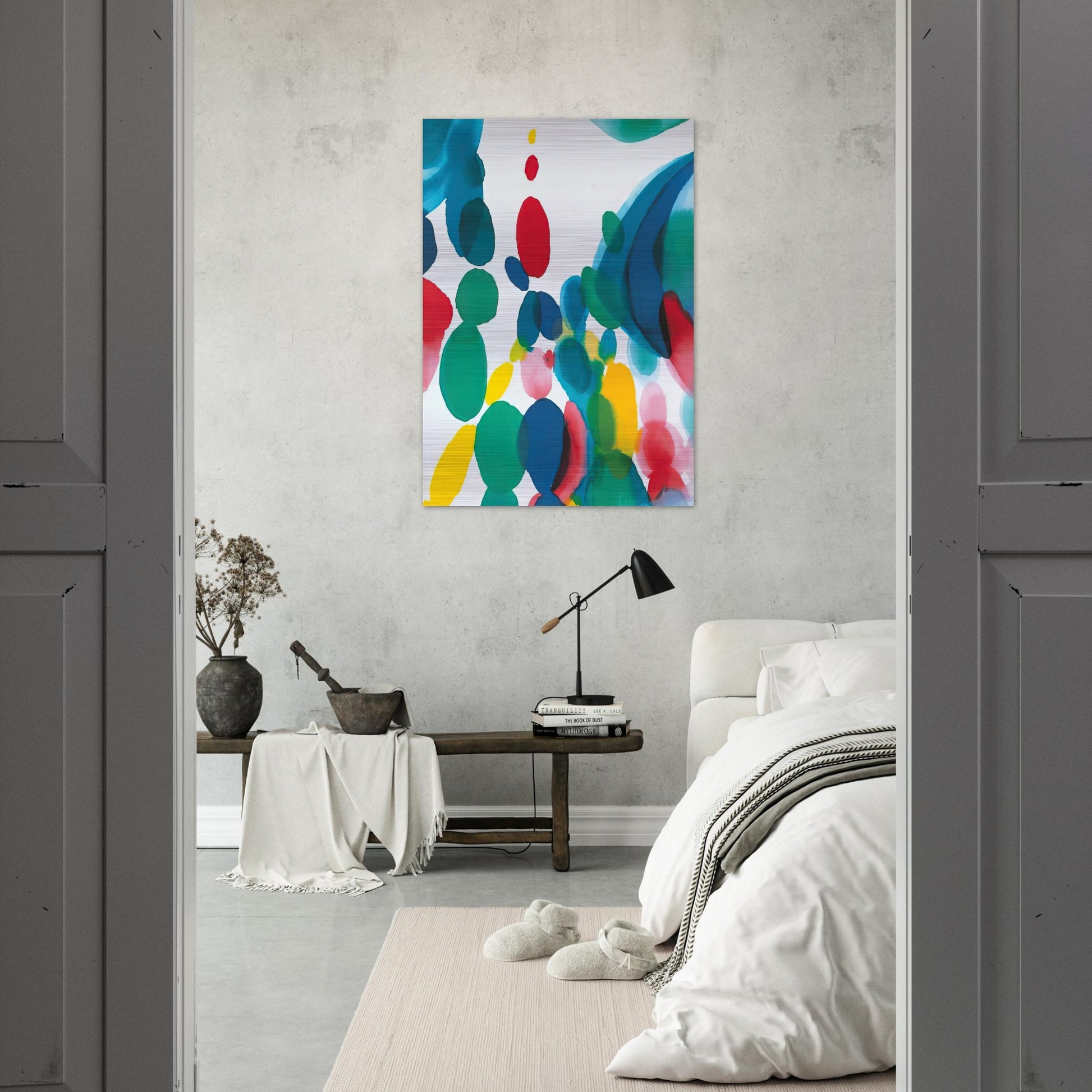 Abstract Composition - Alice Baber Brushed Aluminum Print - 70x100 cm / 28x40 inches | Alice Baber Aluminum Print | Alice Baber Prints