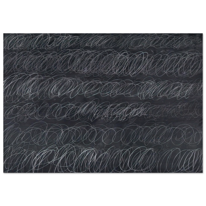 Cold Stream - Cy Twombly Brushed Aluminum Print - 70x100 cm / 28x40 inches | Cy Twombly Aluminum Print | Cy Twombly Prints