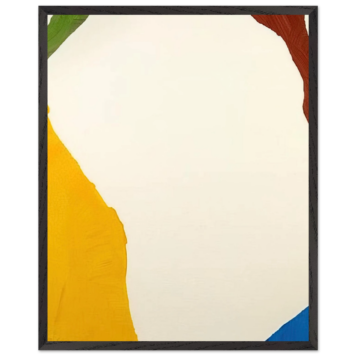 Helen Frankenthaler - Wind Directions - 1970 Wall art - 27x35 cm / 11x14 inches - Premium Wooden Framed Poster With Fine Art Paper - White frame