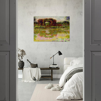 Rose Arches at Giverny - claude monet Brushed Aluminum Print - 70x100 cm / 28x40 inches | claude monet Aluminum Print | claude monet Prints