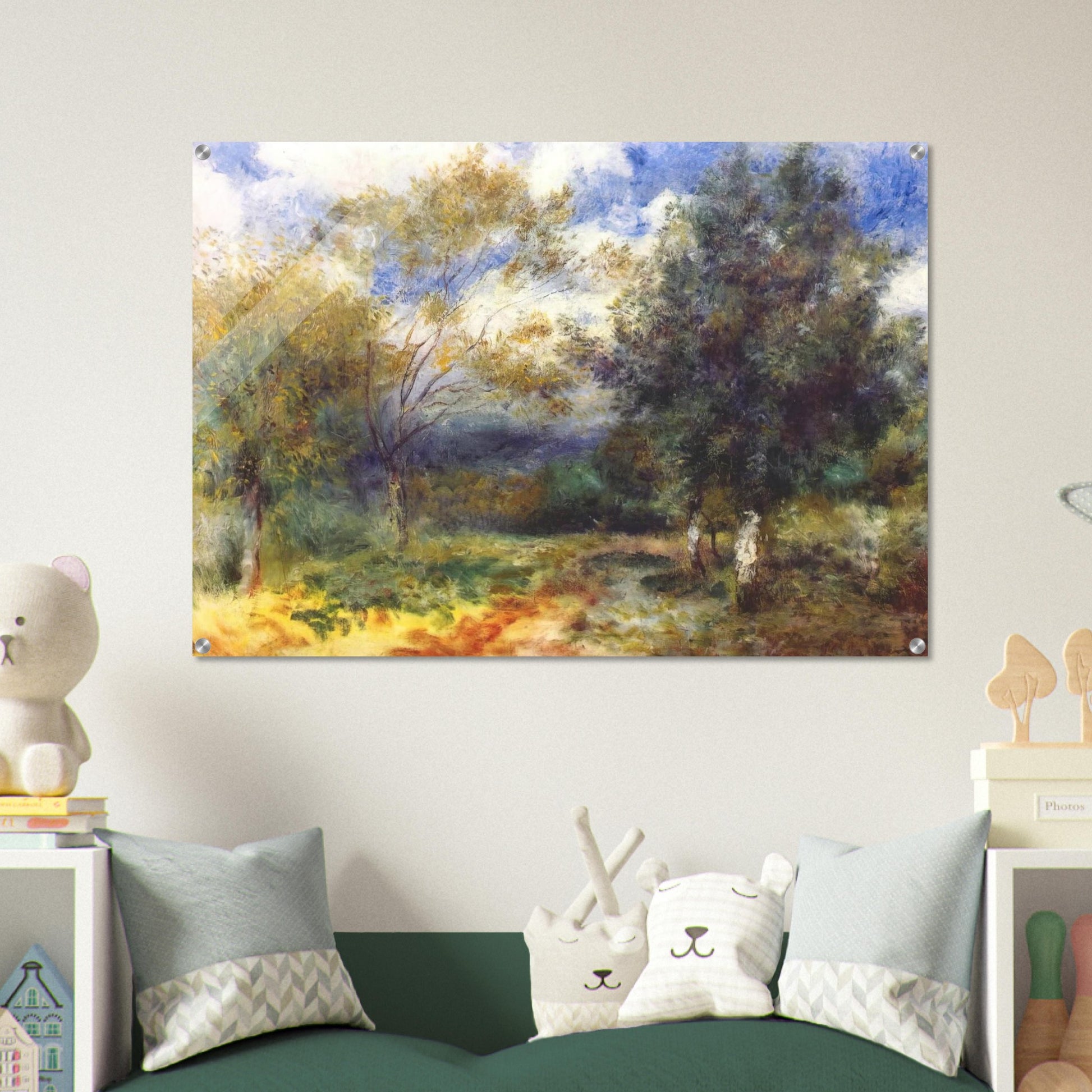 Landscape in the Sun - Pierre-Auguste Renoir Acrylic Print - 70x100 cm / 28x40″ inches