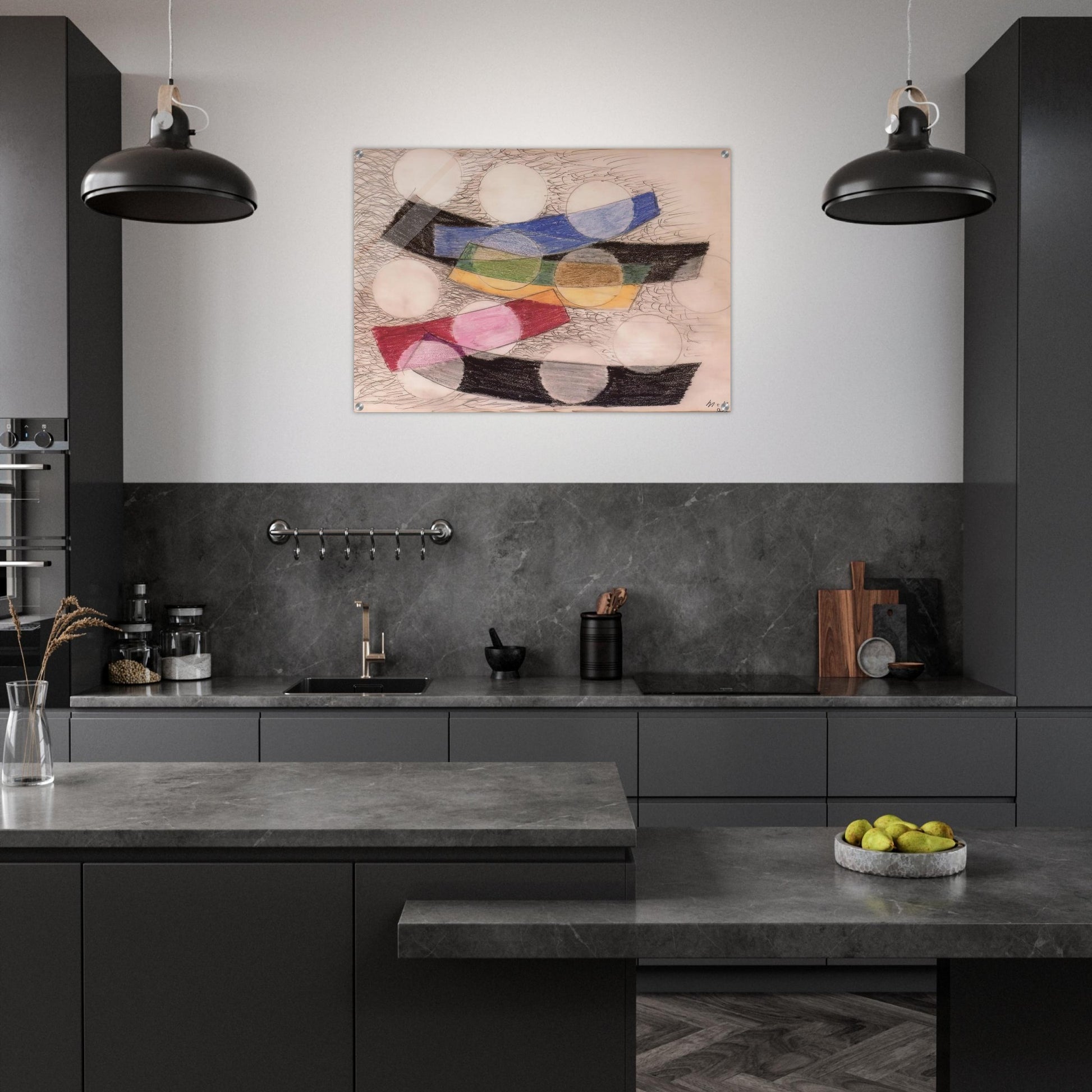 Floating Forms - Laszlo Moholy-Nagy Acrylic Print - 70x100 cm / 28x40″ inches