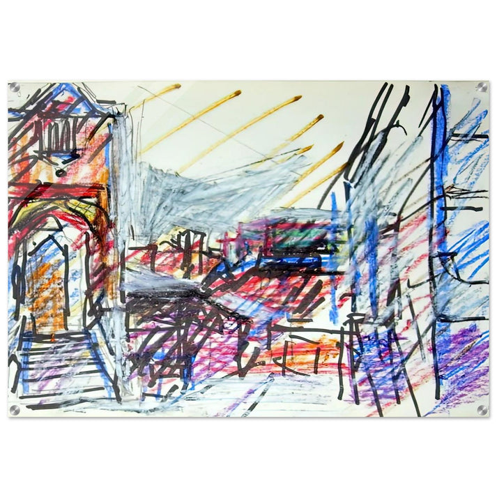 TO THE STUDIOS - Frank Auerbach Acrylic Print - 70x100 cm / 28x40″ inches