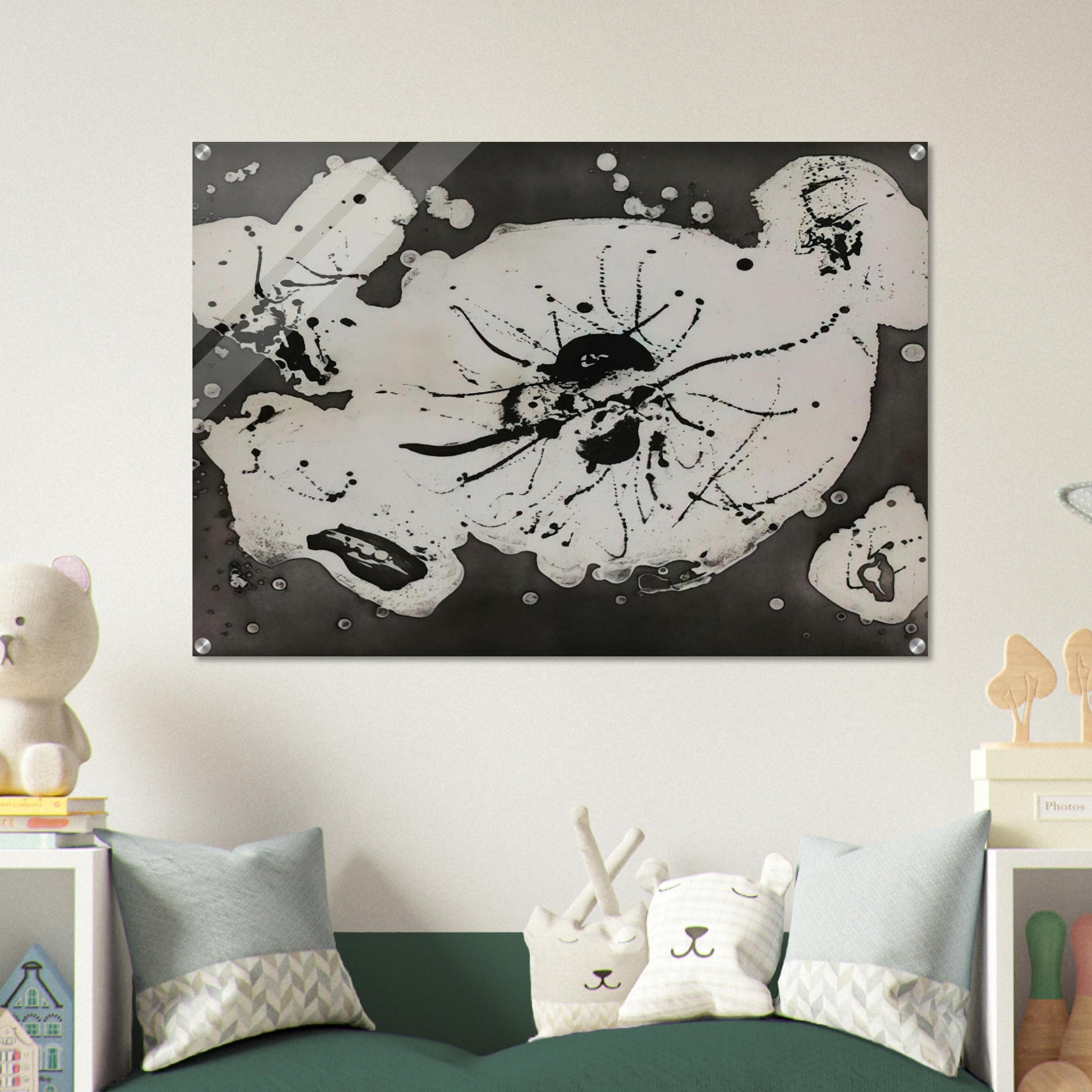 Black Smudge - Sam Francis Acrylic Print - 70x100 cm / 28x40″ inches | Sam Francis Wall Art | Sam Francis Prints