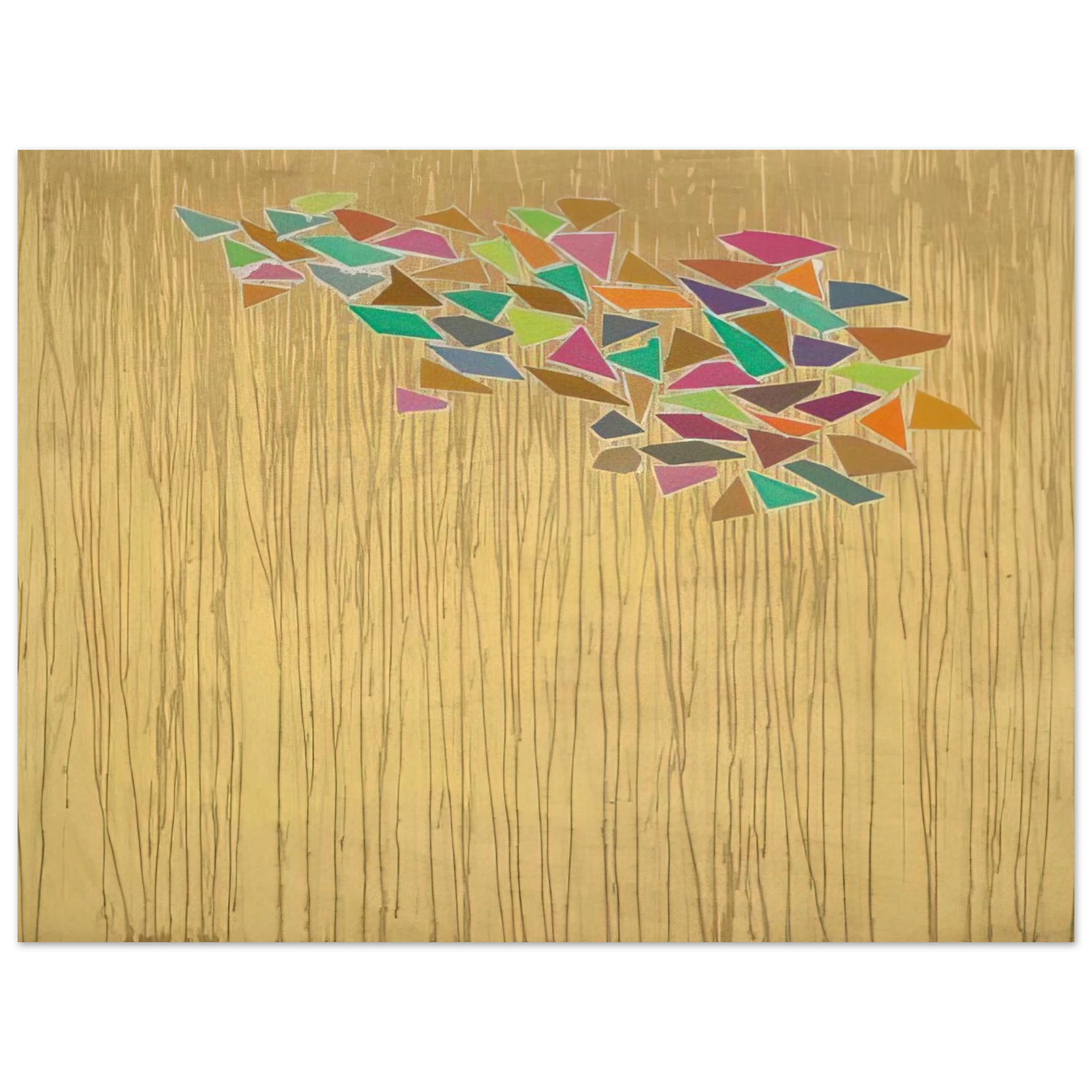 Robert Goodnough - Colors on Tan - 1975 Fine Art Poster - Default Title