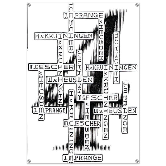 ESCHER (29) - MC Escher Acrylic Print - 70x100 cm / 28x40″ inches | Maurits Cornelis Escher Prints