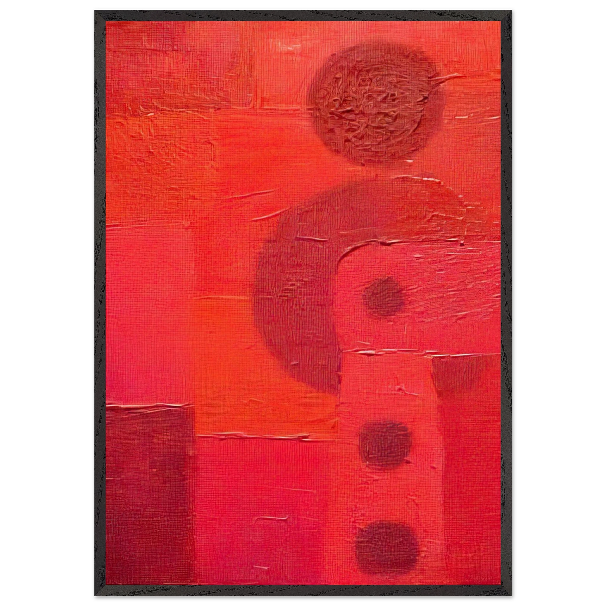 Deshabitados 101 - Pedro Coronel Framed Art Print – Black Wooden Frame - Default Title - -Framed Art Print