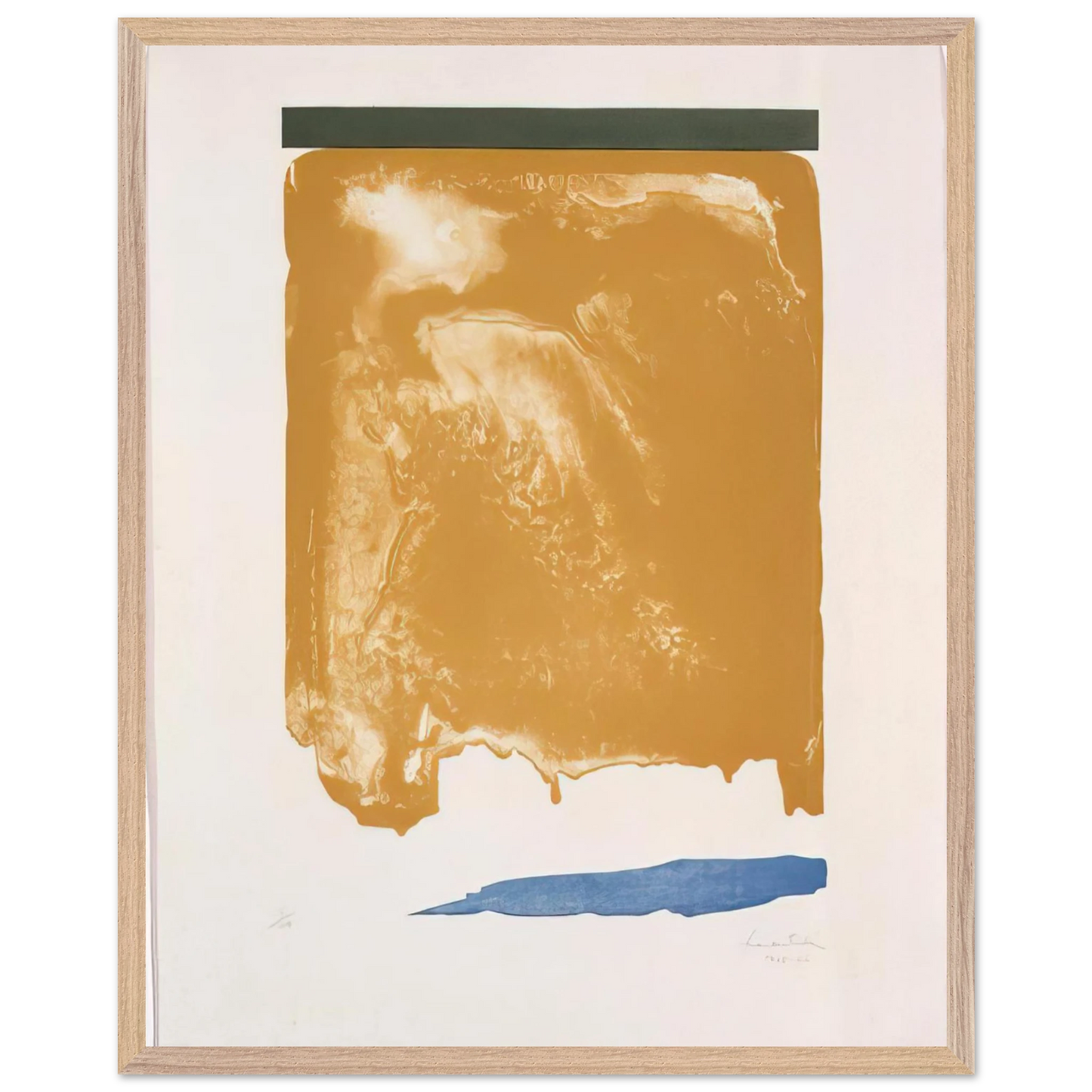 Helen Frankenthaler - Persian Garden - 1966 Wall art - 30x40 cm / 12x16 inches - Premium Wooden Framed Poster With Fine Art Paper - White frame