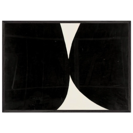 Study for Rebound - Ellsworth Kelly Framed Art Print – Black Wooden Frame - Default Title - -Framed Art Print