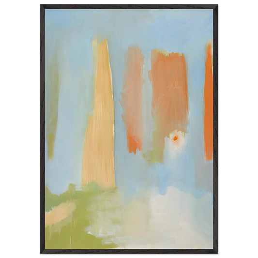 PRIMAVERA 1997 - Esteban Vicente Framed Art Print – Black Wooden Frame - Default Title - -Framed Art Print