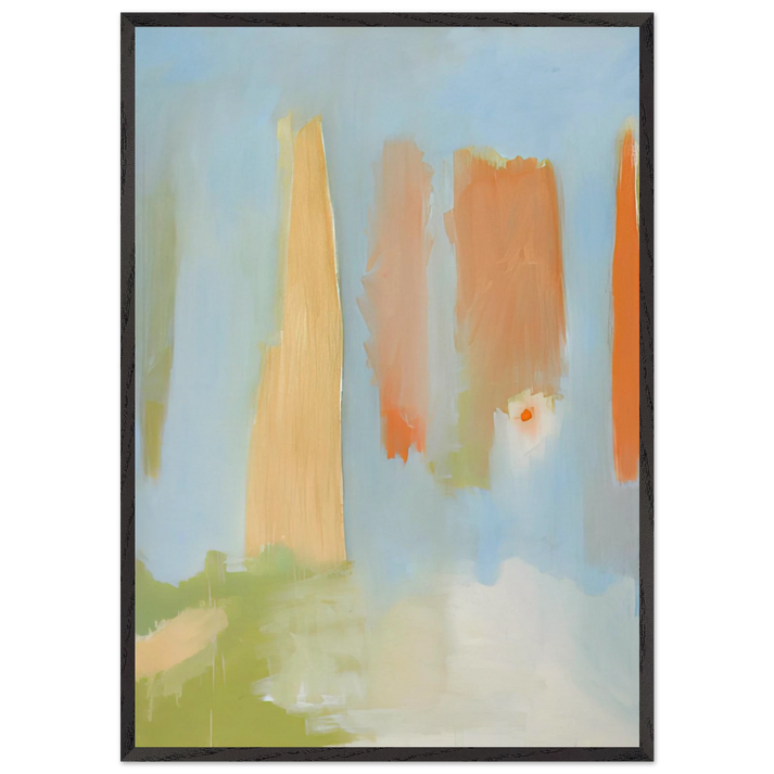 PRIMAVERA 1997 - Esteban Vicente 70x100 cm / 28x40 inches Framed Art Print – Black Wooden Frame