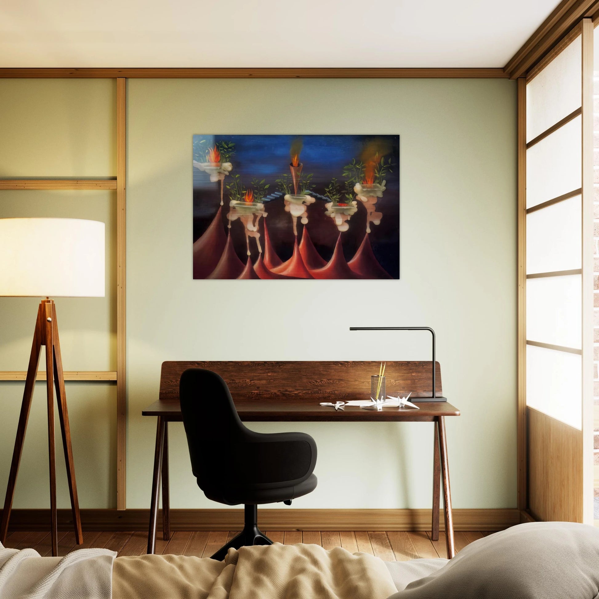 THE DESIRE - Remedios Varo Brushed Aluminum Print - 70x100 cm / 28x40 inches | Remedios Varo Aluminum Print | Remedios Varo Prints