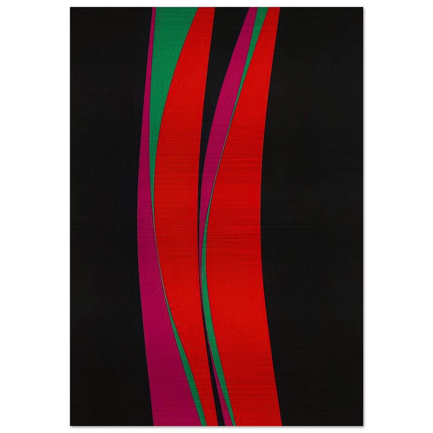 Untitled February 4 - 1967 - Lorser Feitelson Brushed Aluminum Print - 70x100 cm / 28x40 inches | Lorser Feitelson Aluminum Print | Lorser Feitelson Prints