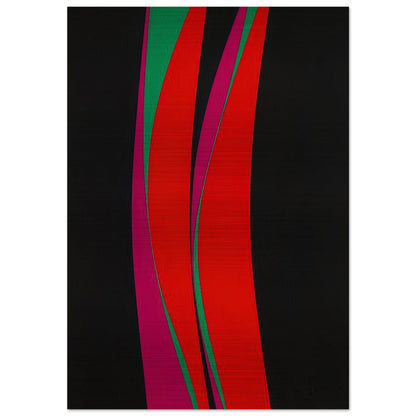 Untitled February 4 - 1967 - Lorser Feitelson Brushed Aluminum Print - 70x100 cm / 28x40 inches | Lorser Feitelson Aluminum Print | Lorser Feitelson Prints