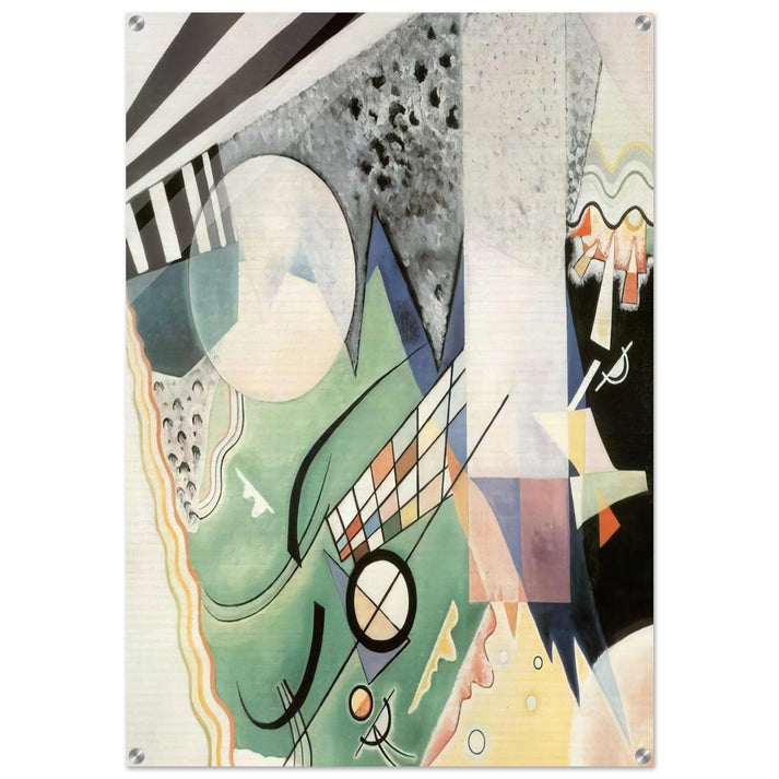 GREEN COMPOSITION 1923 - Wassily Kandinsky Acrylic Print - 70x100 cm / 28x40″ inches