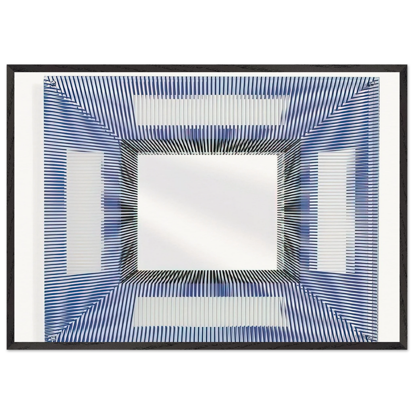 MIRROR 2005 - Jesus Rafael Soto Framed Art Print – Black Wooden Frame - Default Title - -Framed Art Print