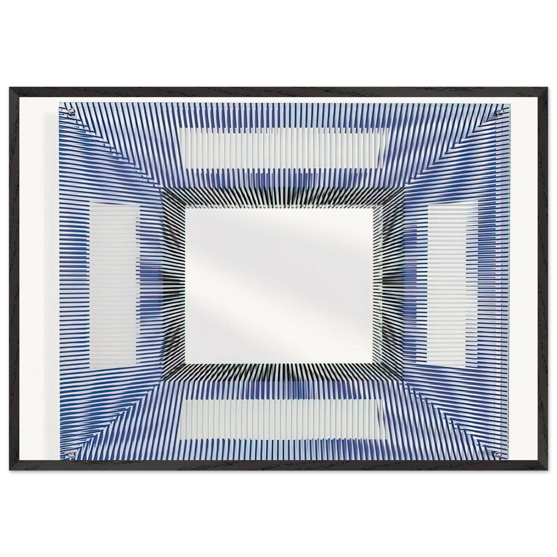 MIRROR 2005 - Jesus Rafael Soto Framed Art Print – Black Wooden Frame - Default Title - -Framed Art Print