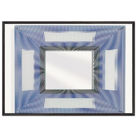 MIRROR 2005 - Jesus Rafael Soto Framed Art Print – Black Wooden Frame - Default Title - -Framed Art Print