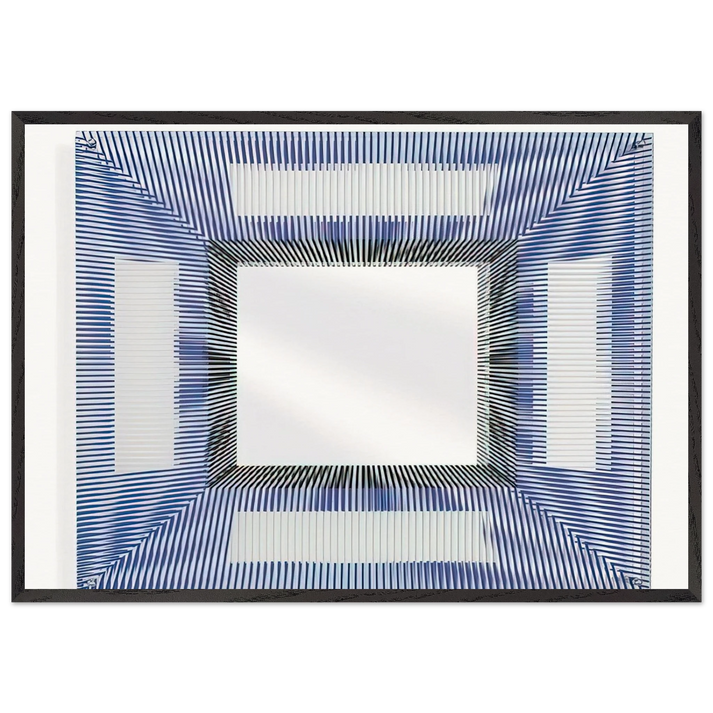 MIRROR 2005 - Jesus Rafael Soto 70x100 cm / 28x40 inches Framed Art Print – Black Wooden Frame