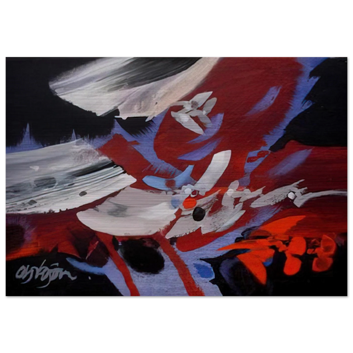 VIENTOS 1989 - Alejandro Obregon Brushed Aluminum Print - 70x100 cm / 28x40 inches | Alejandro Obregon Aluminum Print | Alejandro Obregon Prints