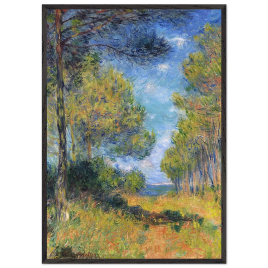 Path at Varengeville - claude monet Framed Art Print – Black Wooden Frame - Default Title - -Framed Art Print
