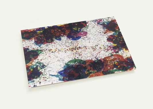 Coral Lyre Nine By Sam Francis Pack of 10 Post Cards | Sam Francis Post Cards | A6 (10.5 x 14.8 cm) - 4.1 x 5.8 inches