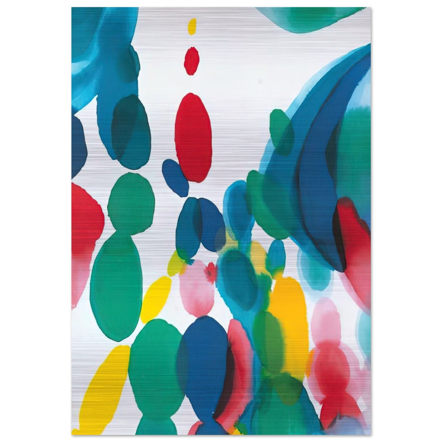 Abstract Composition - Alice Baber Brushed Aluminum Print - 70x100 cm / 28x40 inches | Alice Baber Aluminum Print | Alice Baber Prints