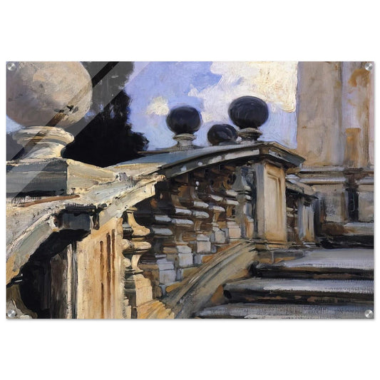 The Steps of the Church of S. S. Domenico-e-Siste in Rome - John Singer Sargent Acrylic Print - 70x100 cm / 28x40″ inches