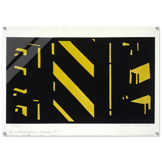 Third Avenue Elevated #1 1951 - Purism - Ralston Crawford Acrylic Print - 70x100 cm / 28x40″ inches