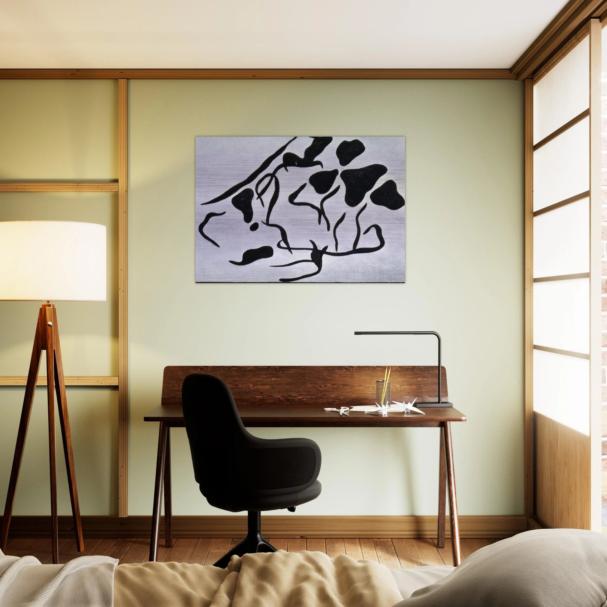 Automatic Drawing - Jean Arp Brushed Aluminum Print - 70x100 cm / 28x40 inches | Jean Arp Aluminum Print | Jean Arp Prints