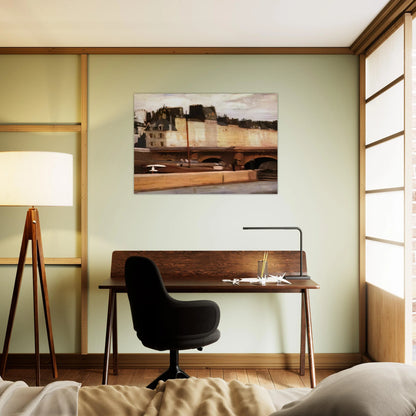 Écluse de la Monnaie - Edward Hopper Brushed Aluminum Print - 70x100 cm / 28x40 inches | Edward Hopper Aluminum Print | Edward Hopper Prints