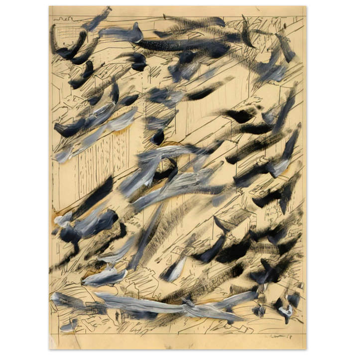 Gerhard Richter - TOWNSCAPE 1968 6  75x100 cm / 30x40inches Fine Art Poster