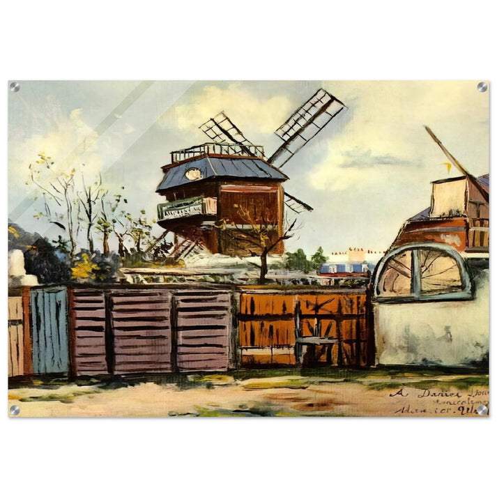 MOULIN DE LA GALETTE 6 - Maurice Utrillo Acrylic Print - 70x100 cm / 28x40″ inches