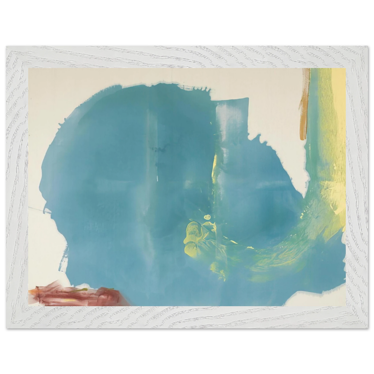 Helen Frankenthaler - Where Necessary - 1977 Wall art - 60x80 cm / 24x32 inches - Premium Wooden Framed Poster With Fine Art Paper - White frame
