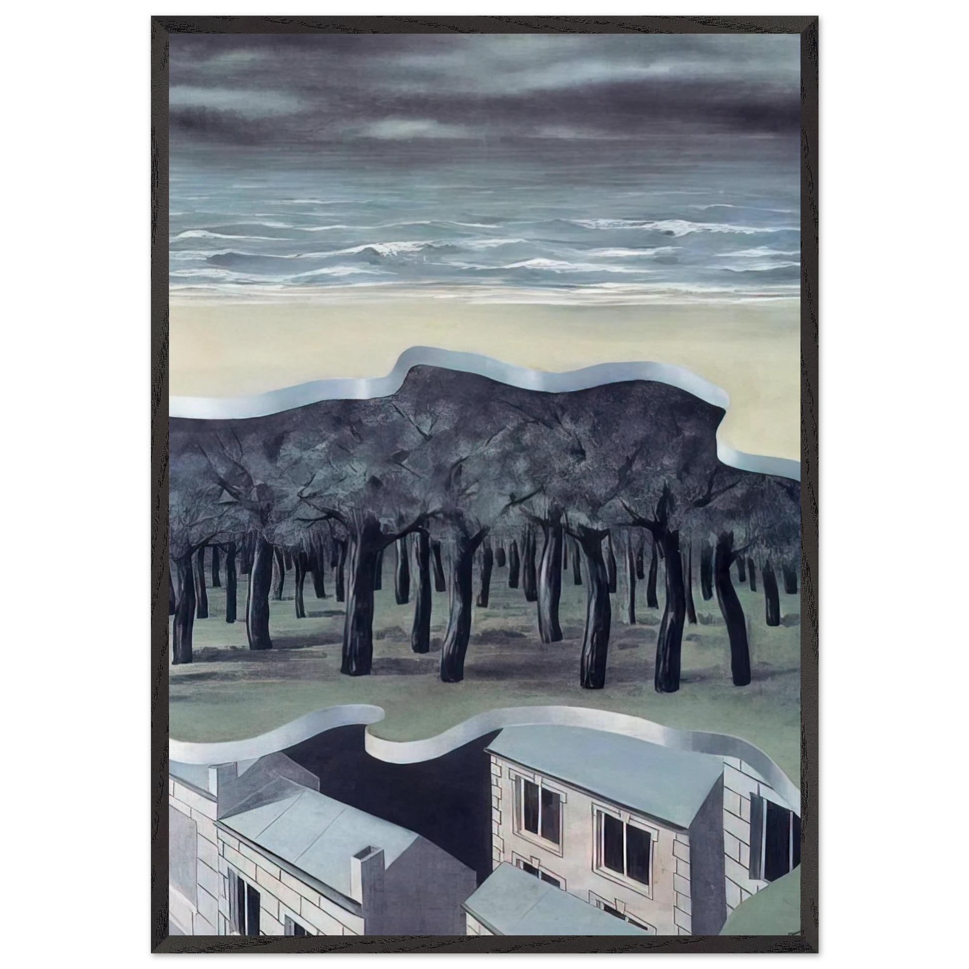 POPULAR PANORAMA 1926 - Rene Magritte Framed Art Print – Black Wooden Frame - Default Title - -Framed Art Print
