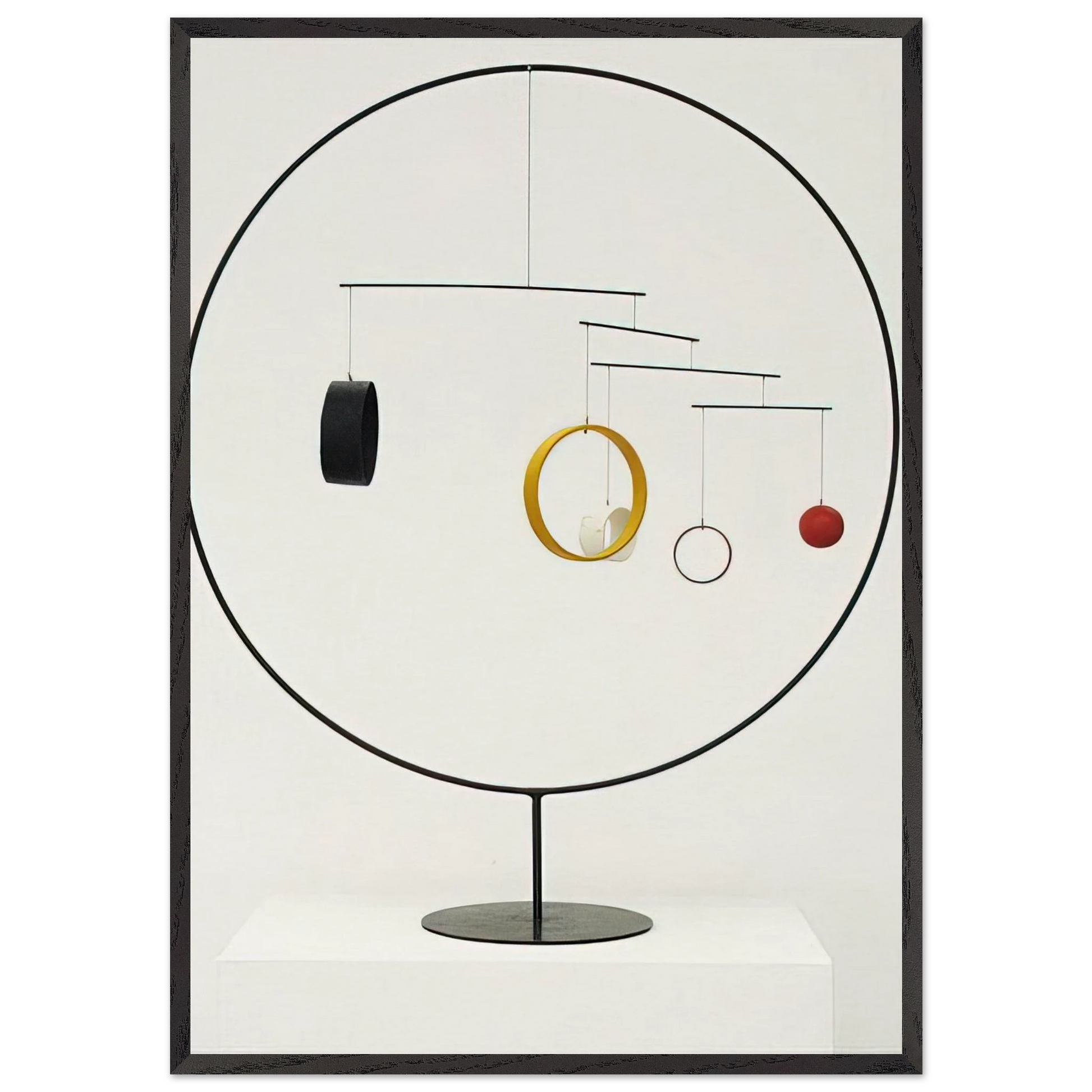 MOBILE 1934 - Alexander Calder Framed Art Print – Black Wooden Frame - Default Title - -Framed Art Print