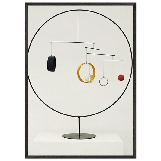 MOBILE 1934 - Alexander Calder Framed Art Print – Black Wooden Frame - Default Title - -Framed Art Print