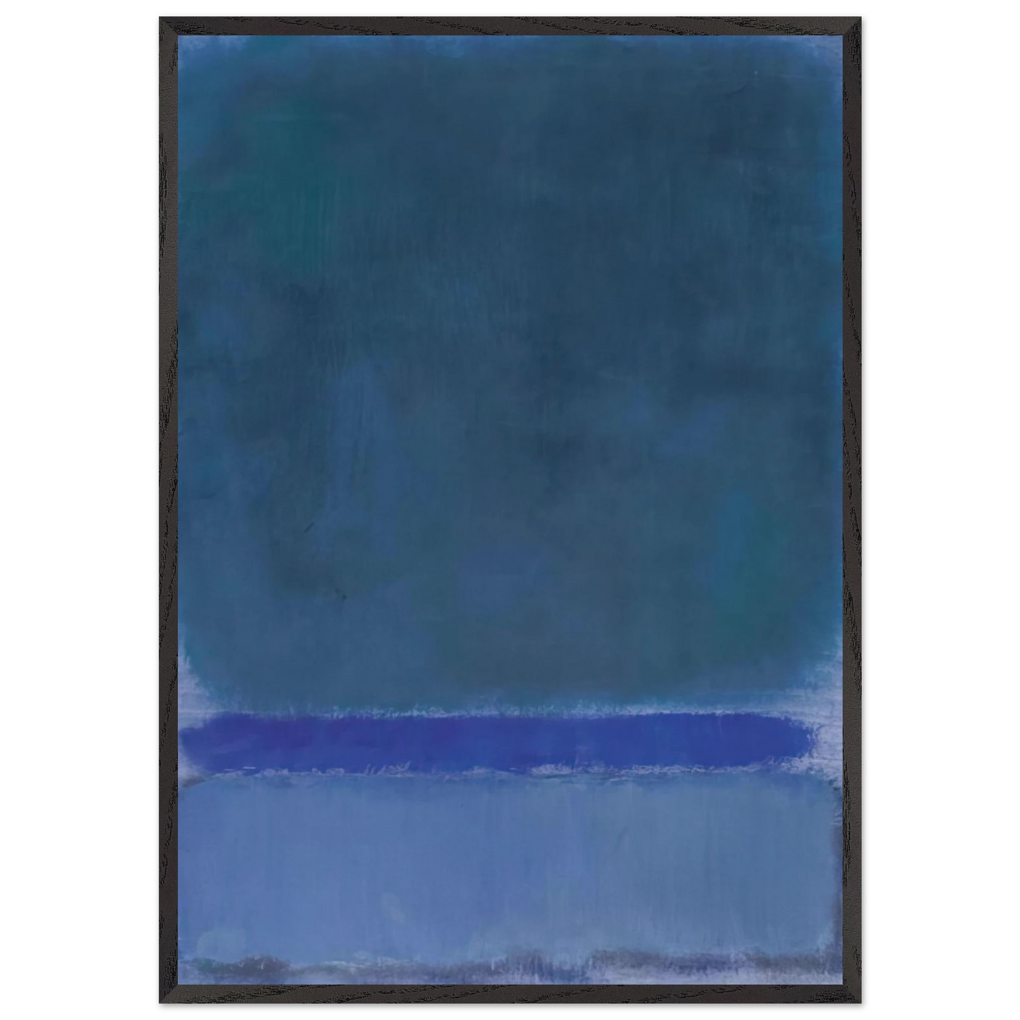 Untitled Green on Blue - 1968 - Mark Rothko Framed Art Print – Black Wooden Frame - Default Title - -Framed Art Print
