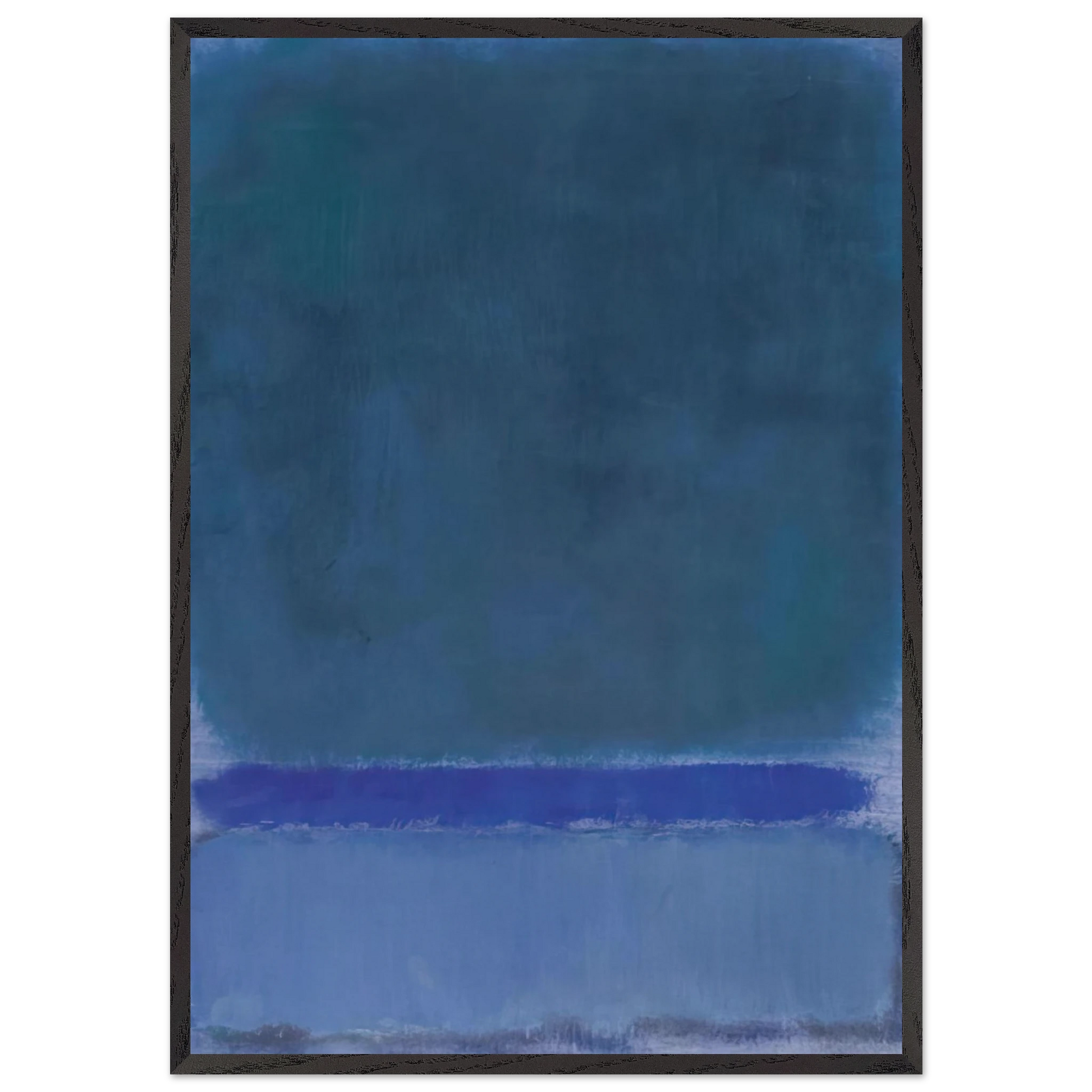 Untitled Green on Blue - 1968 - Mark Rothko Framed Art Print – Black Wooden Frame - Default Title - -Framed Art Print