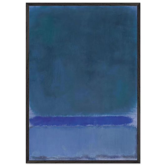 Untitled Green on Blue - 1968 - Mark Rothko Framed Art Print – Black Wooden Frame - Default Title - -Framed Art Print
