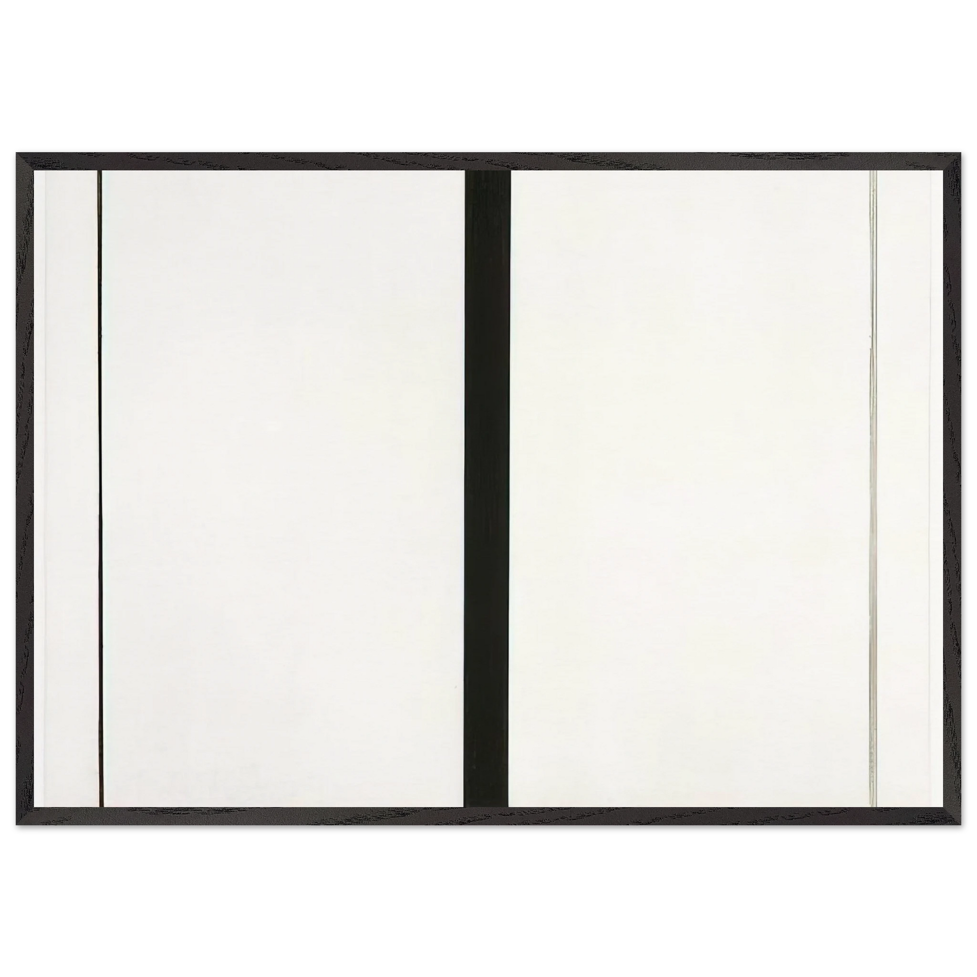 Untitled Etching 1 - Barnett Newman Framed Art Print – Black Wooden Frame - Default Title - -Framed Art Print