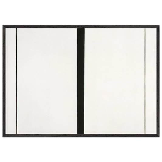 Untitled Etching 1 - Barnett Newman Framed Art Print – Black Wooden Frame - Default Title - -Framed Art Print