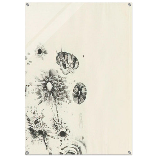 FIRST STONE 1962 - Lee Bontecou Acrylic Print - 70x100 cm / 28x40″ inches