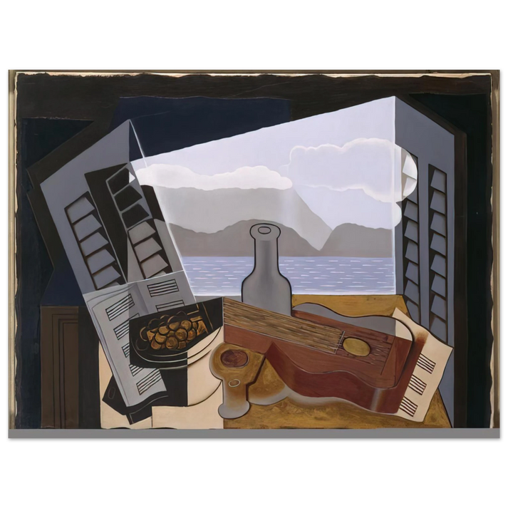 Juan Gris - THE OPEN WINDOW 1921  75x100 cm / 30x40inches Fine Art Poster