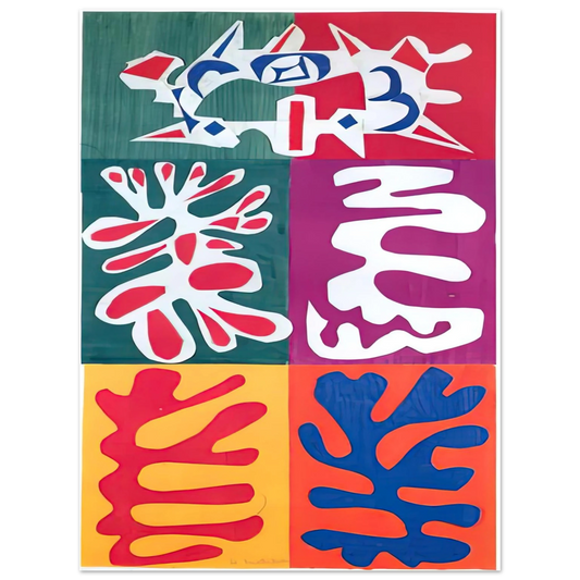 Henri Matisse - PANEL WITH MASK 1947 Fine Art Poster - Default Title