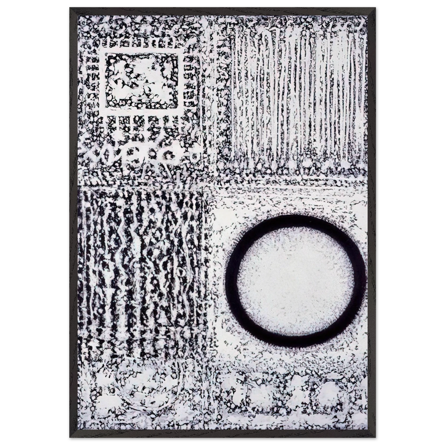 Circle by the Falling Waters - Richard Pousette-Dart Framed Art Print – Black Wooden Frame - Default Title - -Framed Art Print