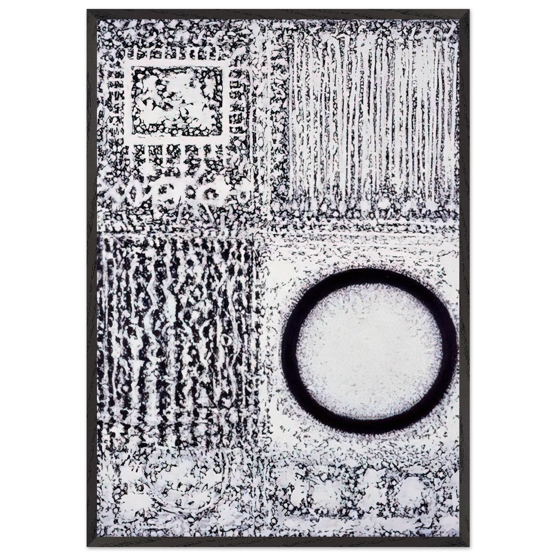 Circle by the Falling Waters - Richard Pousette-Dart Framed Art Print – Black Wooden Frame - Default Title - -Framed Art Print
