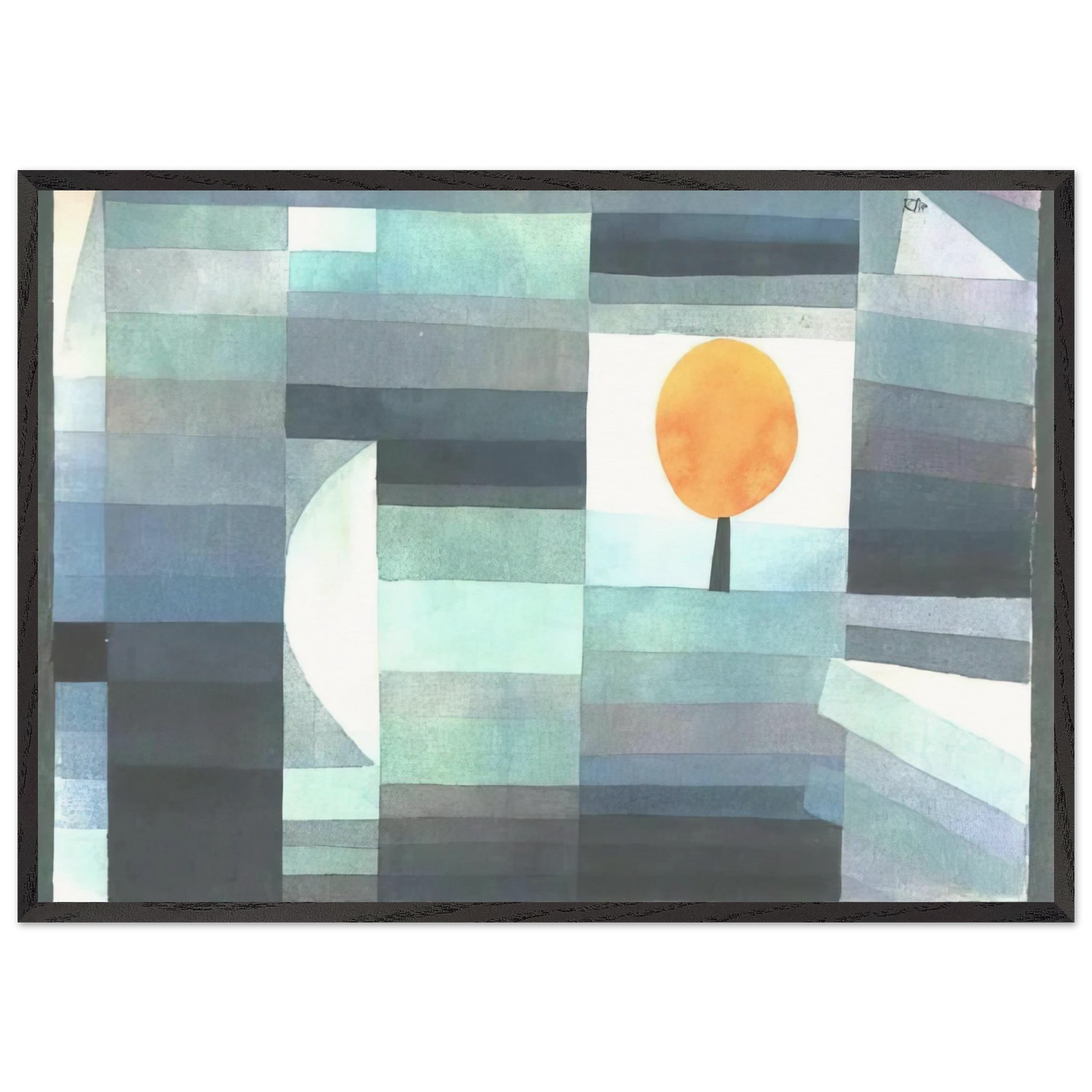 THE MESSENGER OF AUTUMN 1922 - Paul Klee Framed Art Print – Black Wooden Frame - Default Title - -Framed Art Print