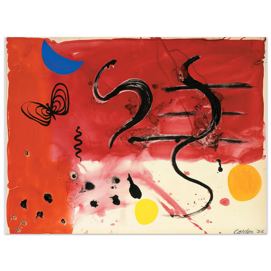 Alexander Calder - UNTITLED 1953 Fine Art Poster - 13x18 cm / 5x7 inches