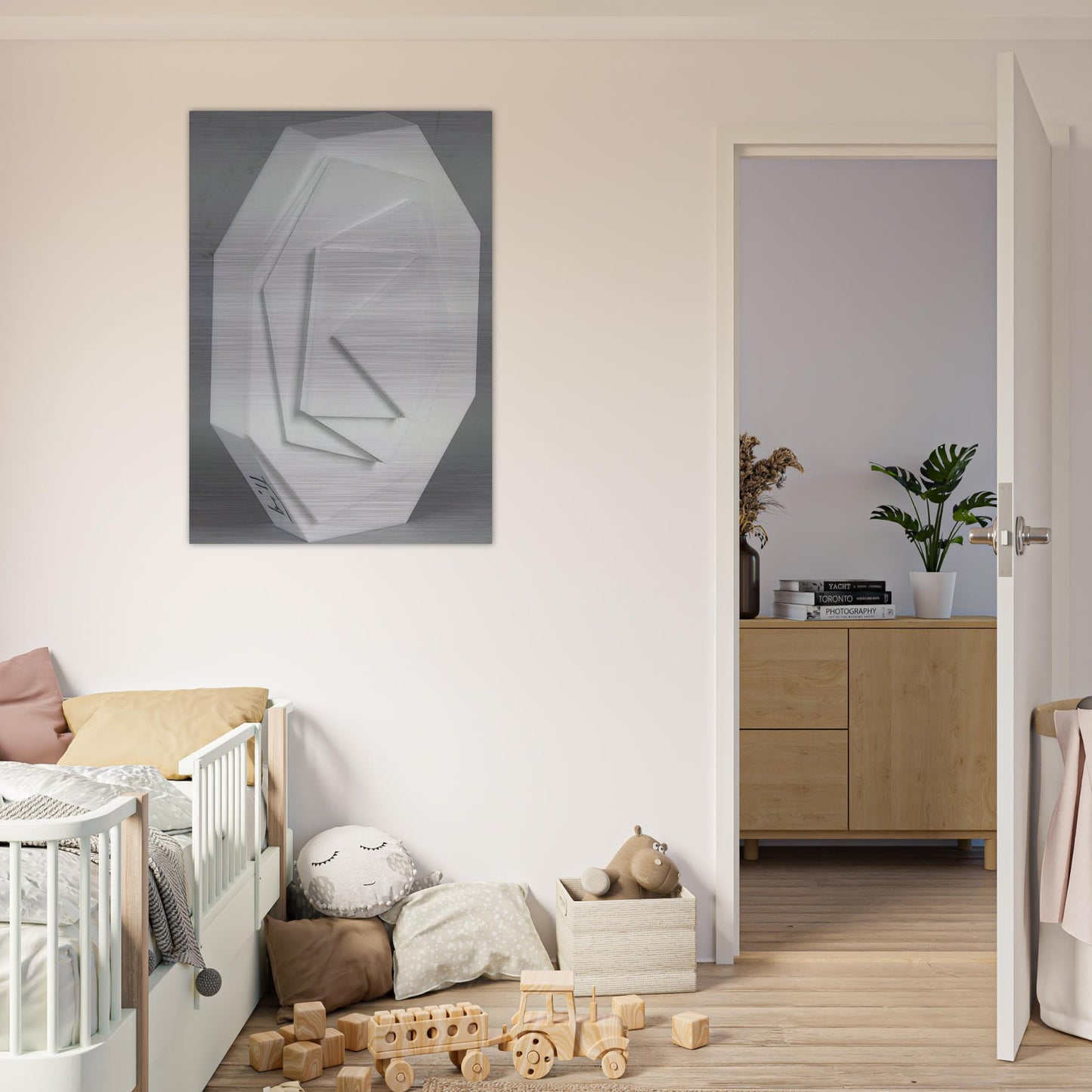 3-8 Eck - Concretism - Max Bill Brushed Aluminum Print - 70x100 cm / 28x40 inches | Max Bill Aluminum Print | Max Bill Prints